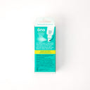 ona Renewals Antimicrobial Perineal Spray back of package showing ingredients, directions, and product information about the spray bottle which can be used upside down for new moms.